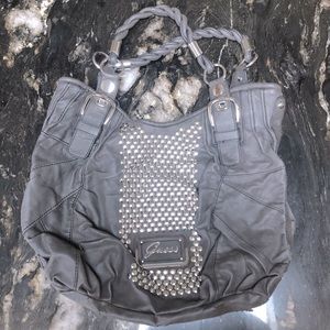 Guess oversized grey purse